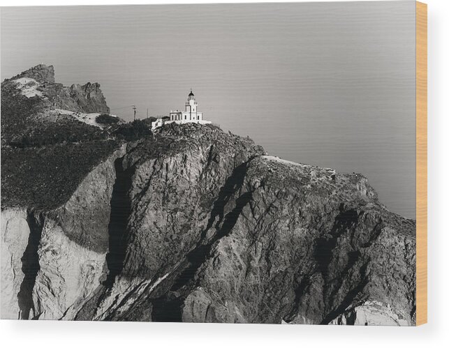 Santorini
Lighthouse
Rocks
Black&white Wood Print featuring the photograph The Lighthouse Of Santorini by Vito Muolo
