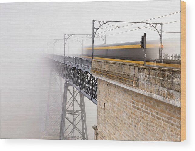 Portugal Wood Print featuring the photograph The Mystery Train by Alvaro Roxo