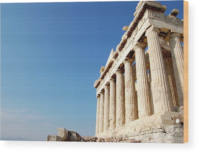 Greek Culture Wood Print featuring the photograph The Parthenon, Athens by Angel Jiménez De Luis