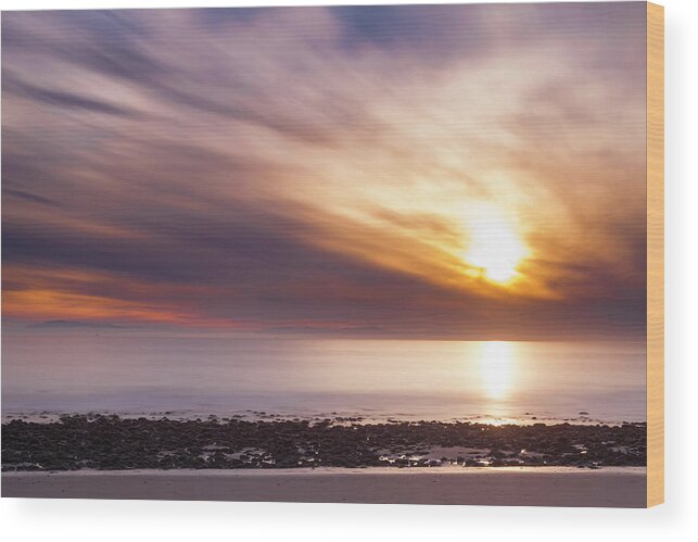 The Sun's Rage Wood Print featuring the photograph The Sun's Rage by Chris Moyer