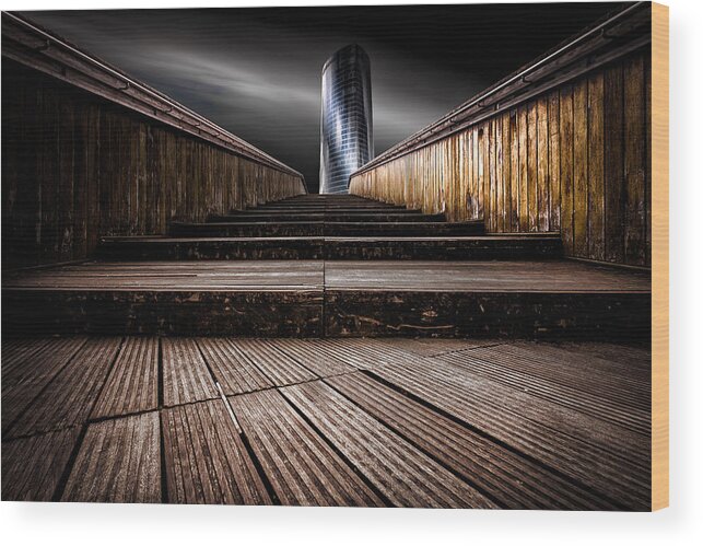 Architecture Wood Print featuring the photograph Tin by Holger Glaab