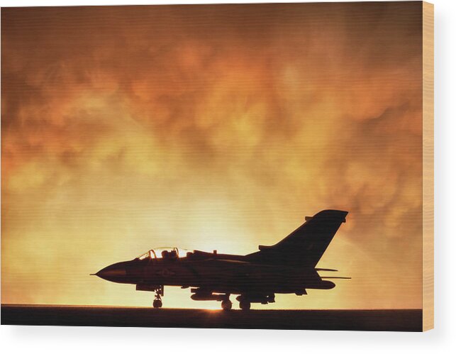 Panavia Tornado Wood Print featuring the photograph Tornado War Plane by Don Farrall