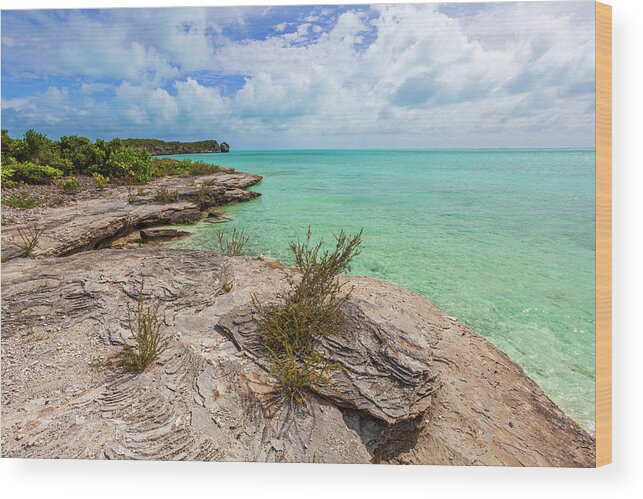 Atlantic Wood Print featuring the photograph Tranquil Sea by Chad Dutson