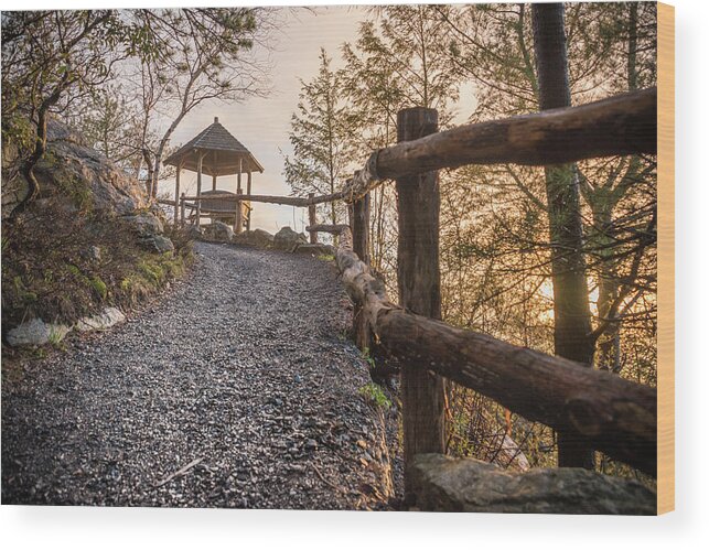 Mohonk Mountain House Wood Print featuring the photograph Up and Up by Kristopher Schoenleber