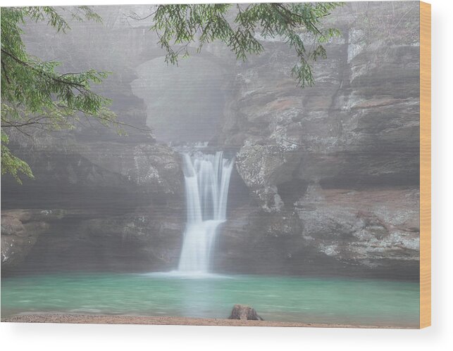 Waterfall Wood Print featuring the photograph Upper Falls 3349 by Scott Meyer