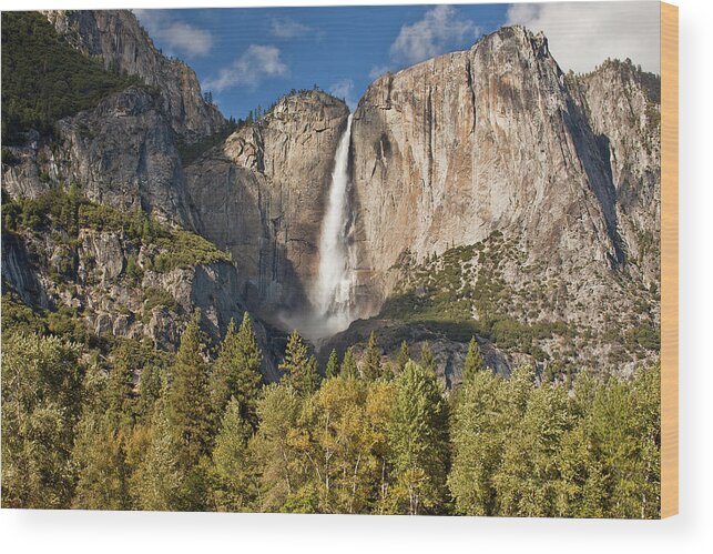 Mariposa County Wood Print featuring the photograph Upper Yosemite Falls by Jtbaskinphoto