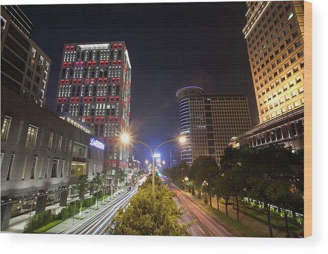 Taiwan Wood Print featuring the photograph Urban Landscape by Chenning.sung @ Taiwan