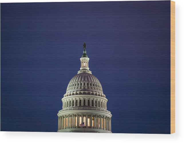 Usa Wood Print featuring the photograph Us Capitol Building by The Washington Post