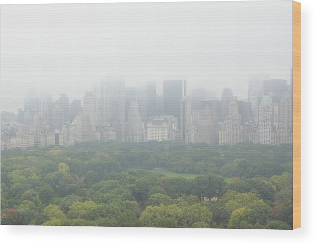 Scenics Wood Print featuring the photograph Usa, New York City, Manhattan, Central by Raimund Koch