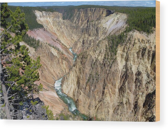 Scenics Wood Print featuring the photograph Usa, Wyoming, Yellowstone Ntl. Park by Karl Weatherly