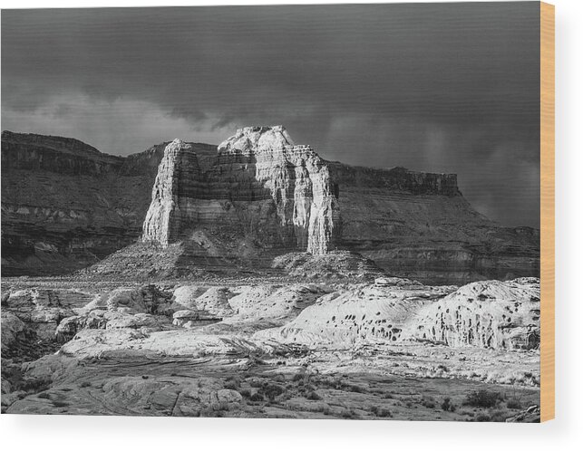 Utah Wood Print featuring the photograph Utah Butte by Candy Brenton