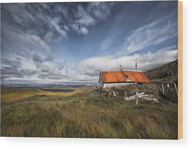 Landscape Wood Print featuring the photograph View From The Past by orsteinn H. Ingibergsson