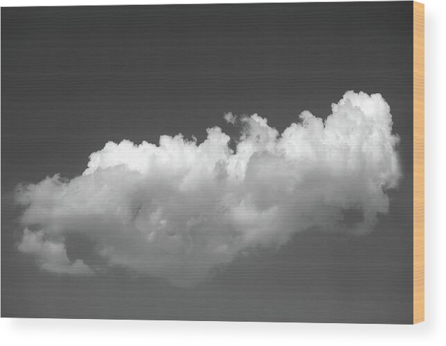 Large Cloud Wood Print featuring the photograph Wandering Cloud by Prakash Ghai
