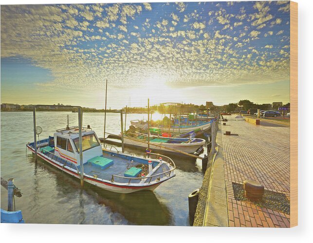 Scenics Wood Print featuring the photograph Warm Anping by Sunrise@dawn Photography