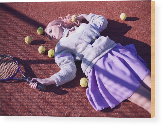 Tennis Wood Print featuring the photograph Well Played by Andrei Breier