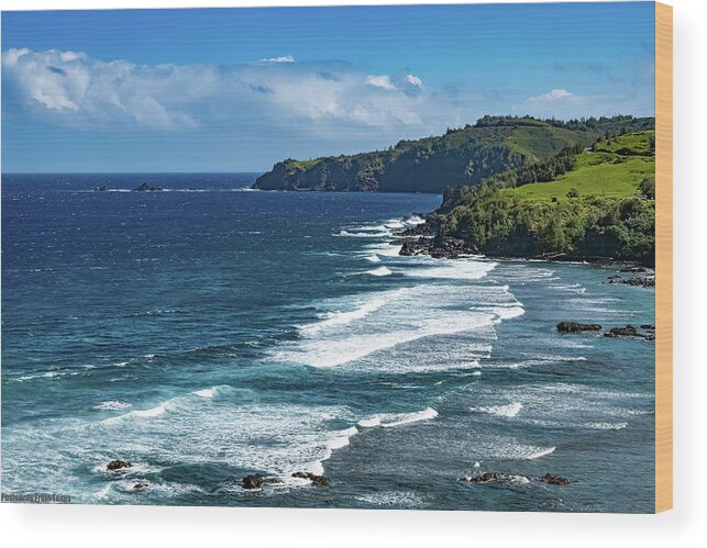 Hawaii Wood Print featuring the photograph West Maui Coastline by G Lamar Yancy