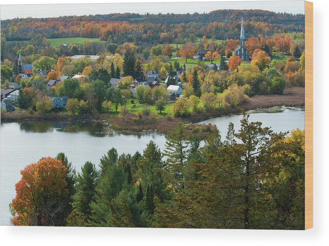 Scenics Wood Print featuring the photograph Westport Eastern Ontario Series by Debralee Wiseberg