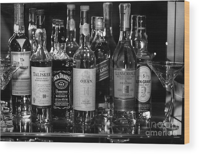 Whisky Wood Print featuring the photograph Whiskies by Stefano Senise