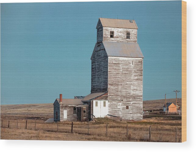 Grain Elevator Wood Print featuring the photograph Whitewater Elevator by Todd Klassy