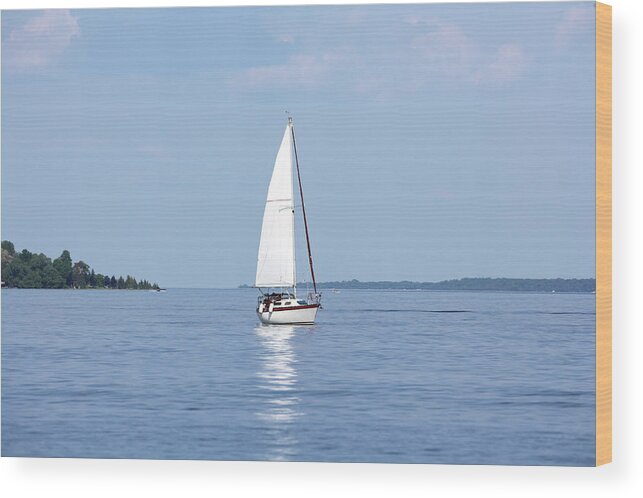 Scenics Wood Print featuring the photograph Yachting by Chrisboy2004