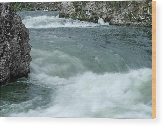 Yellowstone Wood Print featuring the photograph Yellowstone River by Ronnie And Frances Howard