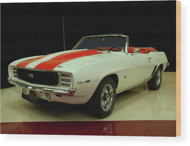 1969 Chevy Camaro Rs/ss Indy Pace Car Wood Print featuring the photograph 1969 Chevy Camaro RS/SS Indy pace Car by Flees Photos