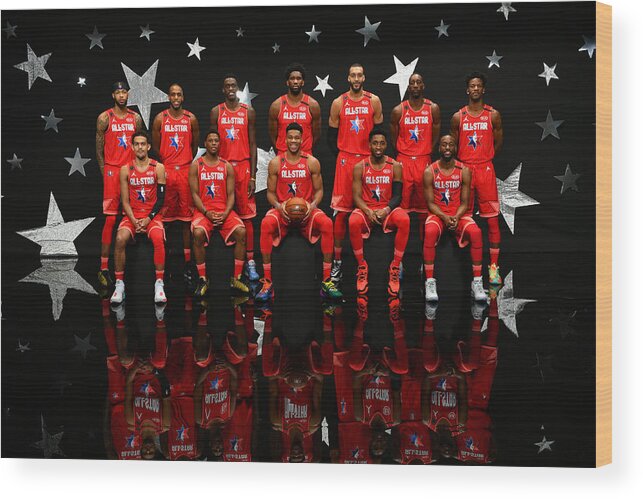 Team Giannis Wood Print featuring the photograph 69th NBA All-Star Game #1 by Jesse D. Garrabrant