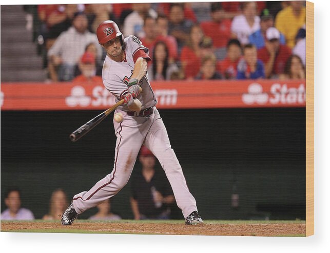 Ninth Inning Wood Print featuring the photograph A. J. Pollock #1 by Stephen Dunn