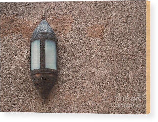 Adobe Wood Print featuring the photograph Arabian antique lantern #1 by Tom Gowanlock