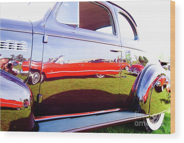 Car Wood Print featuring the photograph Automotive Reflections #1 by Rich S