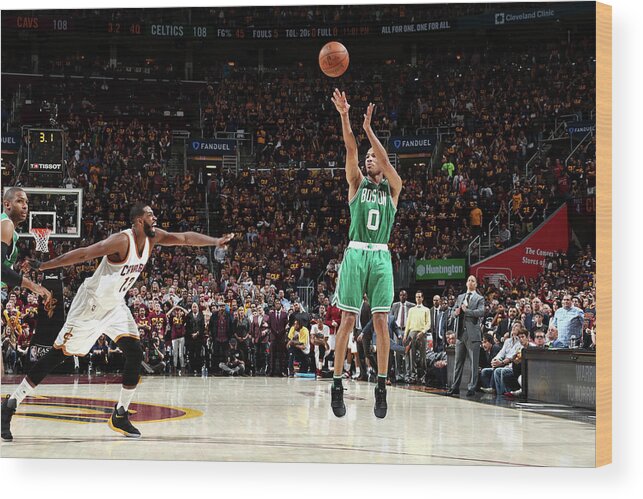 Avery Bradley Wood Print featuring the photograph Avery Bradley by Nathaniel S. Butler