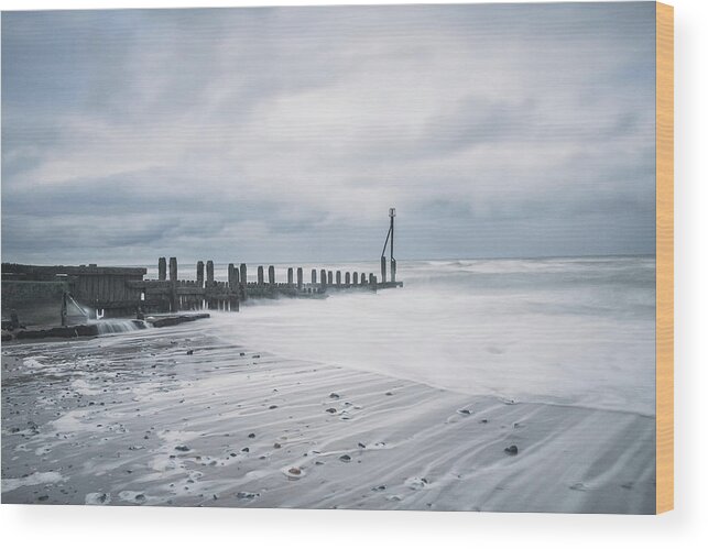 Norfolk Wood Print featuring the photograph Backwash #1 by Martin Newman