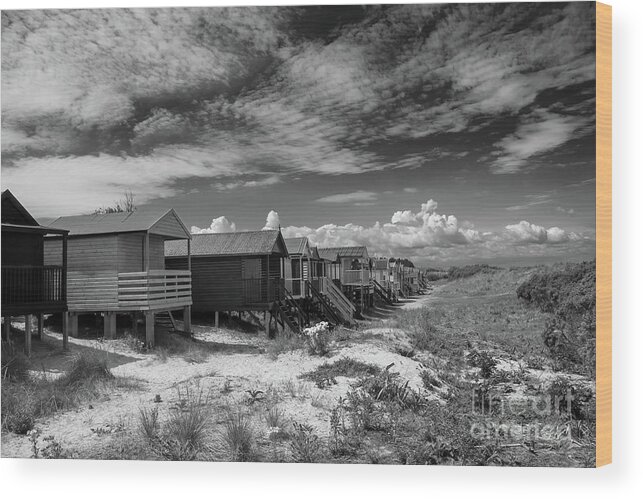 Beach Hut Wood Print featuring the photograph Beach Huts, Old Hunstanton #1 by John Edwards
