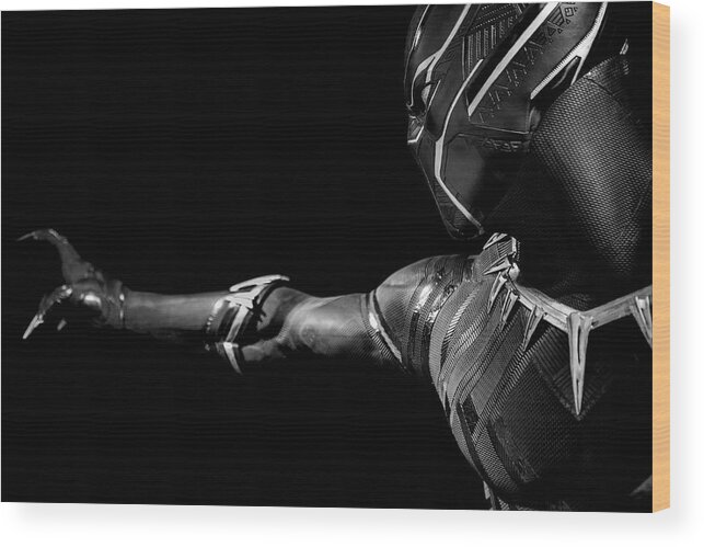Black Wood Print featuring the photograph Black Panther #1 by Worldwide Photography
