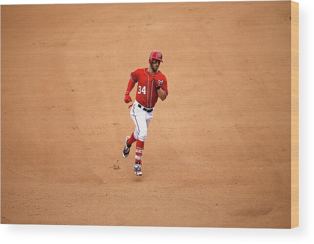 People Wood Print featuring the photograph Bryce Harper by Rob Carr