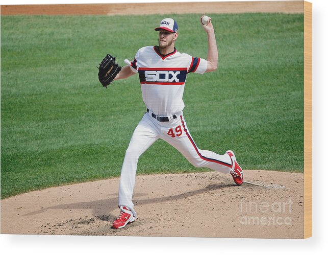 Second Inning Wood Print featuring the photograph Chris Sale by Jon Durr