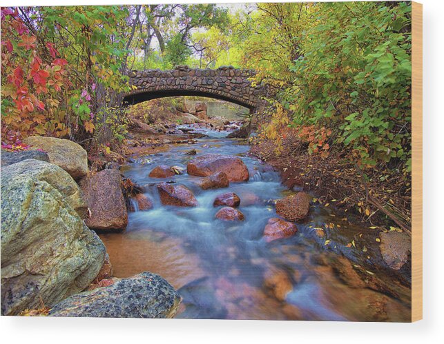 Colorado Wood Print featuring the photograph Colorado Fall Colors #1 by Bob Falcone