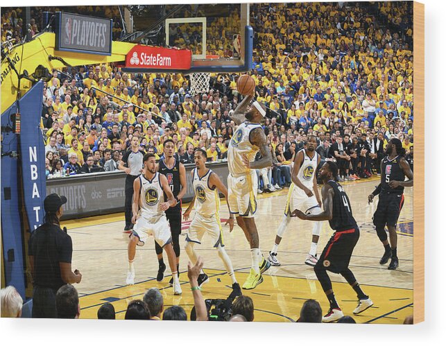 Demarcus Cousins Wood Print featuring the photograph Demarcus Cousins #1 by Andrew D. Bernstein