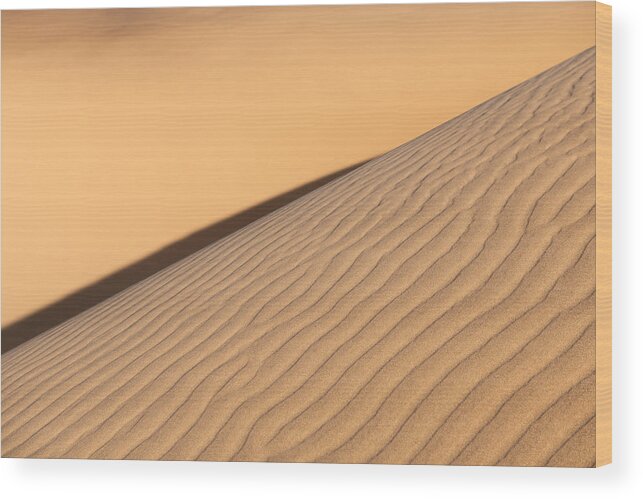 Sand Dune Wood Print featuring the photograph Diagonal Sand Dune by Peter Boehringer