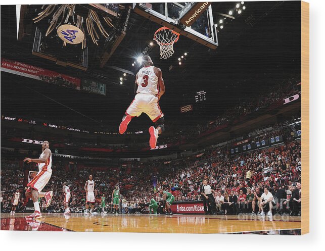 Playoffs Wood Print featuring the photograph Dwyane Wade by Jesse D. Garrabrant