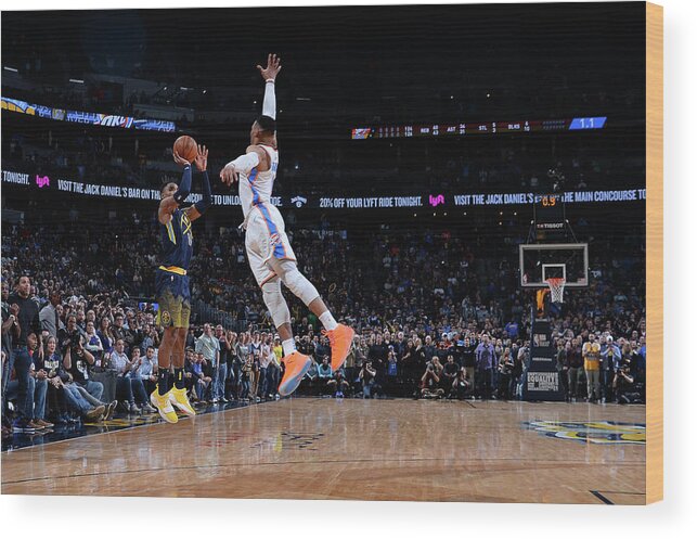 Nba Pro Basketball Wood Print featuring the photograph Gary Harris by Bart Young