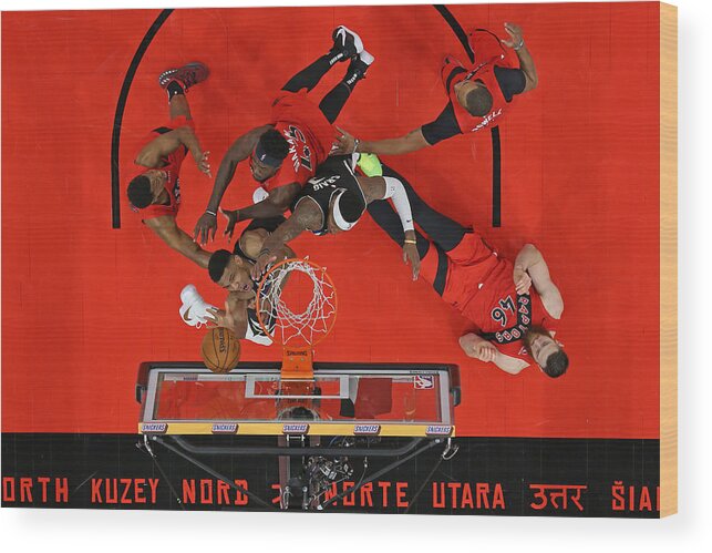 Nba Pro Basketball Wood Print featuring the photograph Giannis Antetokounmpo by Scott Audette