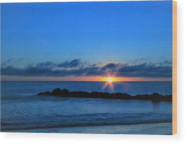  Wood Print featuring the photograph Hampton Va Sunrise #1 by Brad Nellis