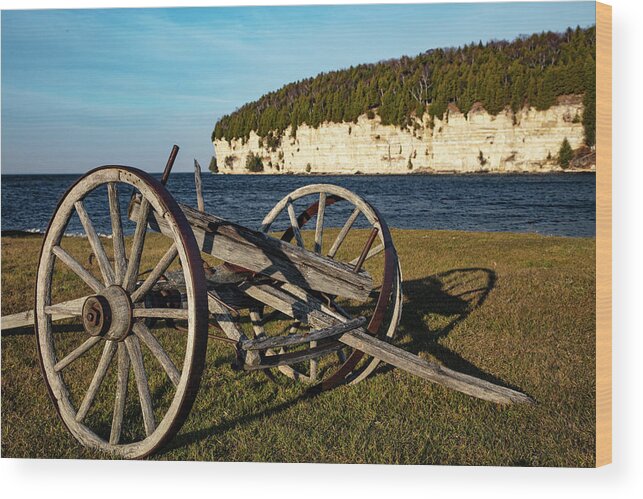 Ghost Town Wood Print featuring the photograph Historic Fayette State Park in Michigan #1 by Eldon McGraw