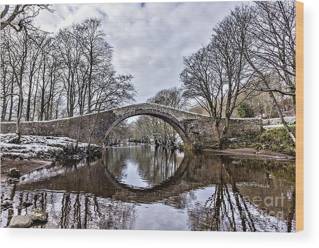 Uk Wood Print featuring the photograph Ivelet Bridge, Swaledale #1 by Tom Holmes Photography