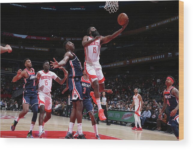 James Harden Wood Print featuring the photograph James Harden by Stephen Gosling