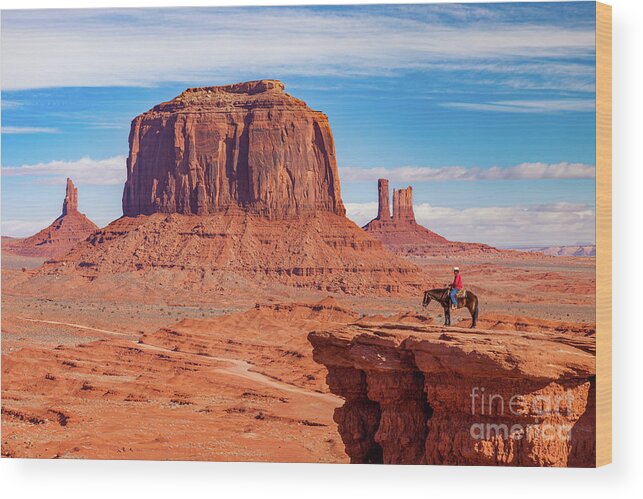 Monument Valley Wood Print featuring the photograph John Ford Point Monument Valley #2 by Brian Jannsen