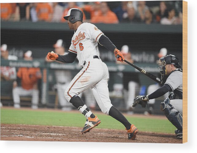 Ninth Inning Wood Print featuring the photograph Jonathan Schoop #1 by Mitchell Layton