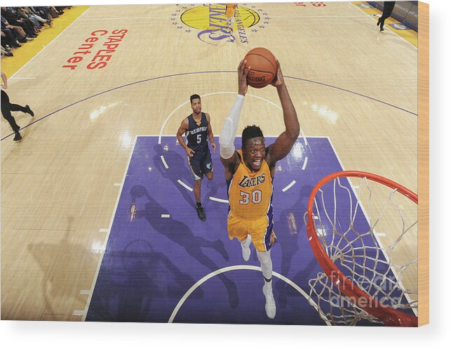 Nba Pro Basketball Wood Print featuring the photograph Julius Randle by Andrew D. Bernstein