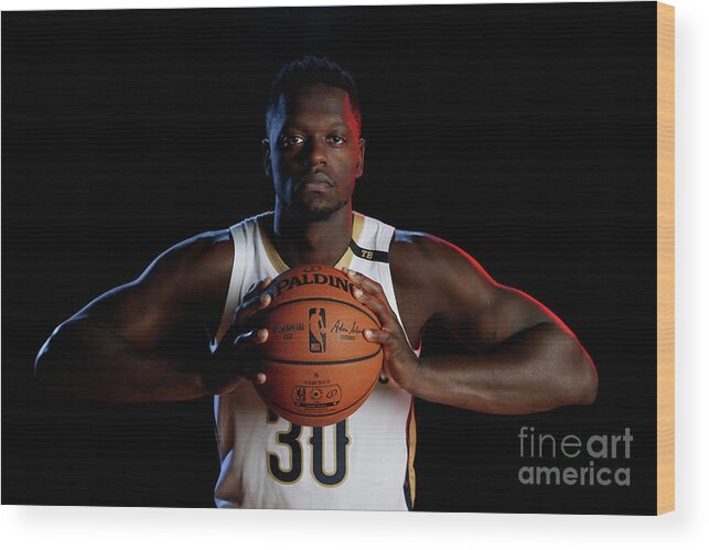 Media Day Wood Print featuring the photograph Julius Randle by Layne Murdoch Jr.